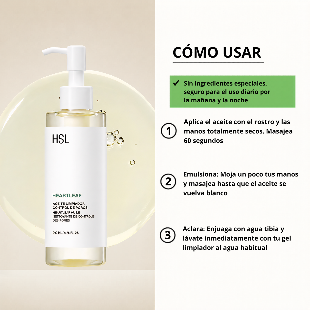 HSL-Aceite Limpiador Anti-Poros