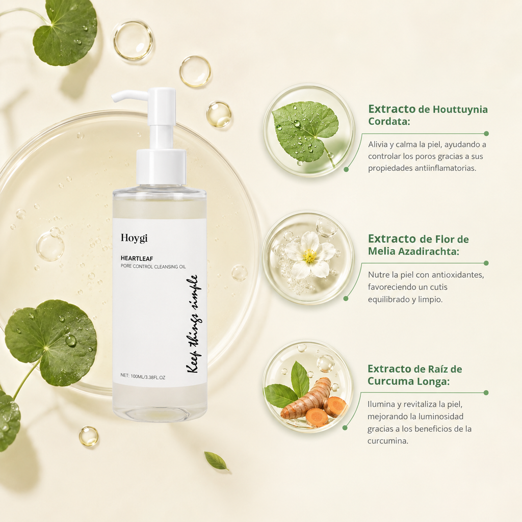 Aceite Limpiador Minimizador de Poros Heartleaf